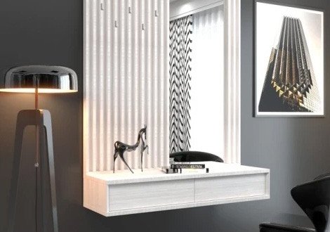 Комплект у передпокій Deli/Делі Ясен сніжний Гербор 2