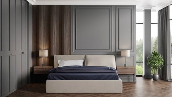 Ліжко двоспальне м'яке Woodsoft Savona / Савона