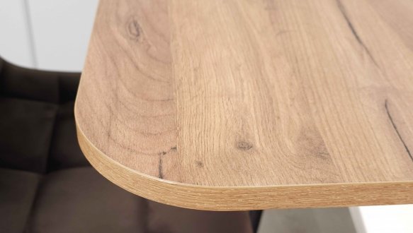 Стіл Volt Інтарсіо Дуб Крафт Табако/Мигдаль Розкладний 140/180 см 10