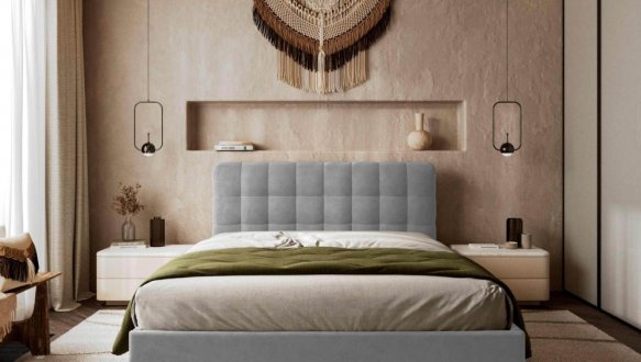 Кровать мягкая Виорина деко Tiramisu / Тирамису без подьемного механизма 13