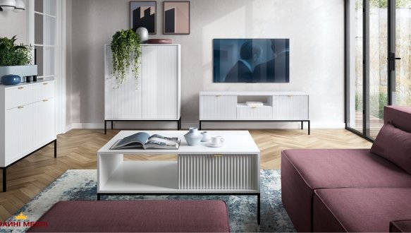 Тумба под ТВ Nova/Нова RTV154 Белый Perfect Home Ширина 154 см 6