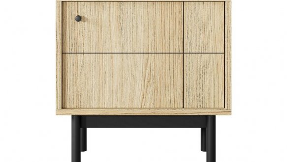 Тумба приліжкова дуб лінеа Japandi S54 2