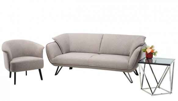 Стол кофейный CP-2 тонированный + серебро 11