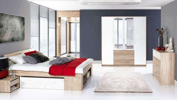 Модульная спальня Rico/Рико VMV Holding Белый/Дуб сонома