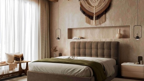 Кровать мягкая Виорина деко Tiramisu / Тирамису без подьемного механизма 3