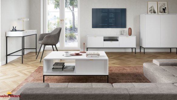 Тумба под ТВ Nova/Нова RTV154 Белый Perfect Home Ширина 154 см 5