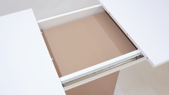 Стол обеденный Stoun / Стоун Интарсио Белая Аляска / Латте Раскладной 100/135 см 5