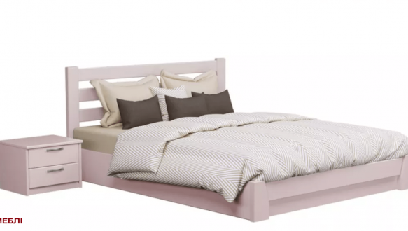 Кровать деревянная Эстелла Селена с подьемным механизмом и нишей для белья Щит / Массив Бук 11