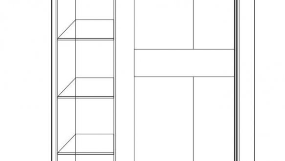 Шафа 3Д Сокме Сара 3 дверна піно 136 см 0