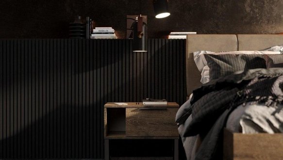 Модульная спальня Kvadro/Квадро Миромарк Дуб Барокко 5