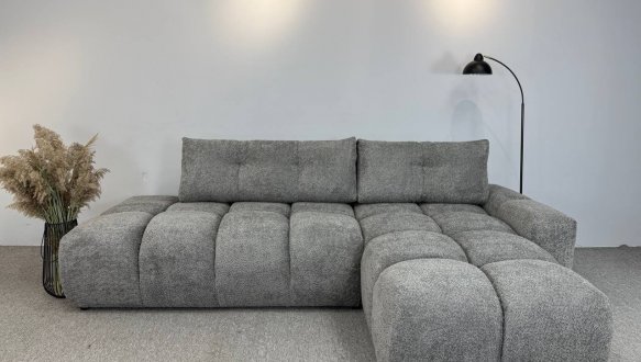 Кутовий диван розкладний крокуюча єврокнижка Елізіум Сапфір 277 см 12