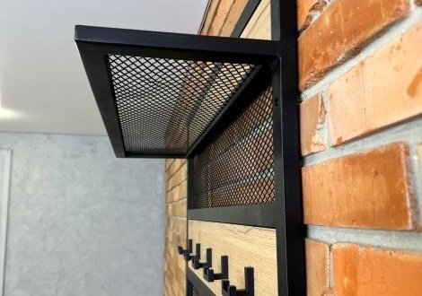 Вешалка LOFT Дуб Тахо / Чёрный мат MebliRoMax 2