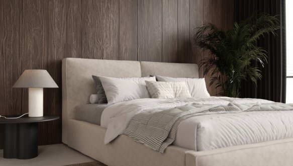 Ліжко двоспальне м'яке Woodsoft Toronto / Торонто 0