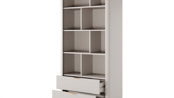 Стеллаж 2S Беж/Золотые ножки Lante 3