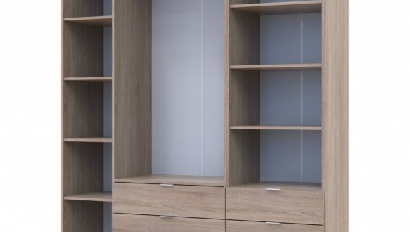 Шкаф для одежды Дорос Гелар дуб сонома 3-х дверный с пеналом 176,2 см 3