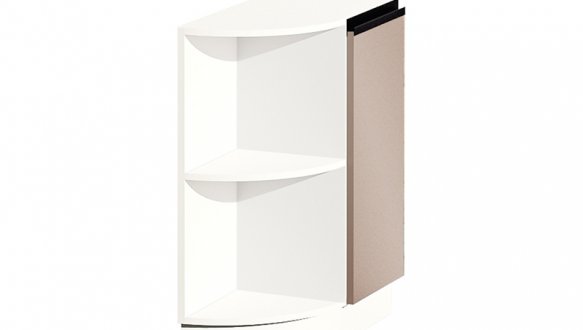 Тумба нижня Н30.82.1Д. кут. напіввідкрита Сігма