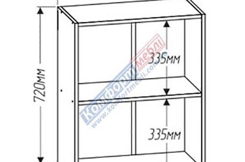 Тумба верхняя со стеклом В60.72.1Д.1СК/В60.92.1Д.1СК. Бар Минимал 0