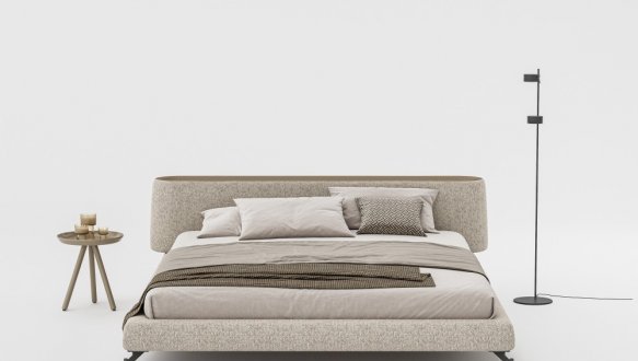 Кровать мягкая двуспальная Woodsoft Vertigo / Вертиго 0