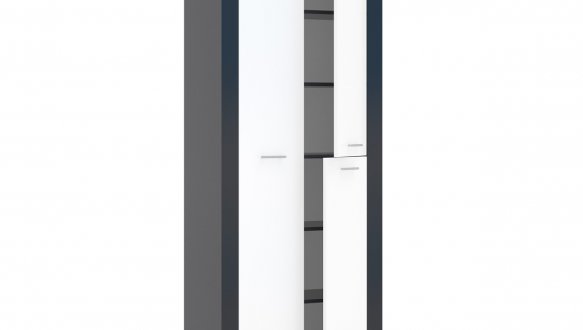 Шкаф КС Лилия 2 дверный антрацит 80 см