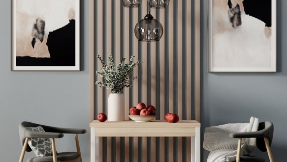 Стіл-трансформер Lunch Дуб сонома/Білий 1