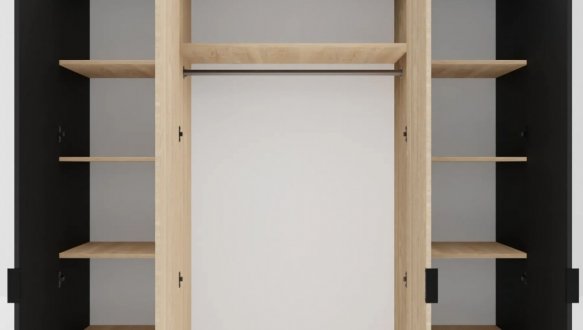 Шафа С-104 Neman Сканді 4 дверна графіт 189 см 2