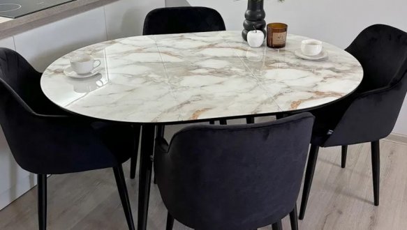 Стіл кухонний розкладний Джем Oliver / Олівер 100-135 см 0