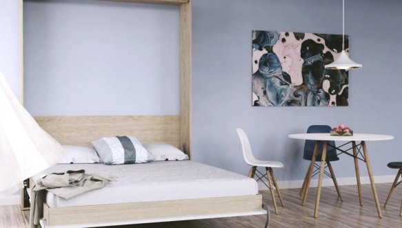 Кровать двуспальная шкаф трансформер Art in Head Juno / Джуно 160 см 18