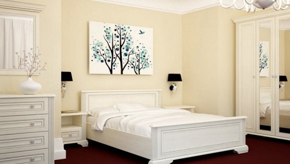 Модульная спальня White/Вайт Гербор 4