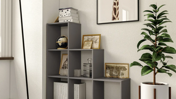 Стелаж антрацит на 6 комірок GT39