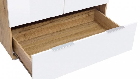 Шкаф SZF2D1S BRW Poland Zele 2 дверный белый 91 см 5