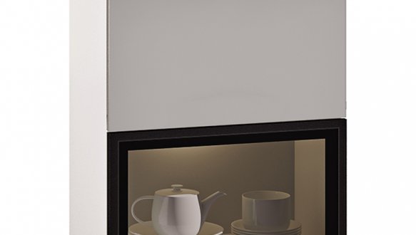 Тумба верхняя В60.72.1Д1СК. Бар Комби Gola ручка Окрашенный Высокий Глянец