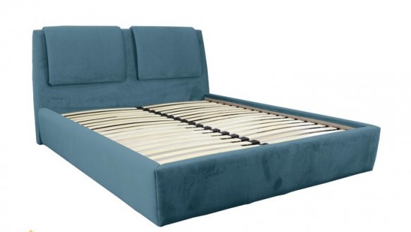 Кровать мягкая двуспальная Городок меблі Лаура с подъемным механизмом и нишей для белья 3