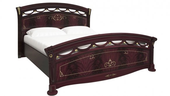 Ліжко 160 тверда спинка Люкс Роселла 1