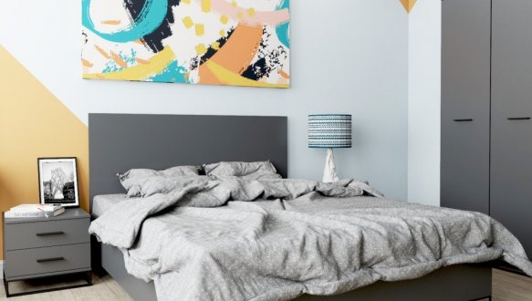 Тумба прикроватная с двумя ящиками Art in Head Ascet / Аскет 11