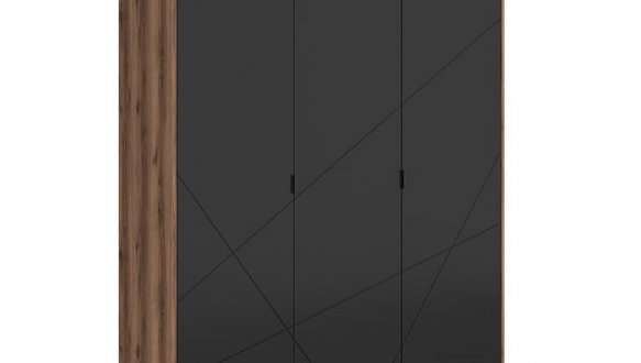 Шкаф SZF3D BRW Poland Forn 3 дверный черный 180 см 0