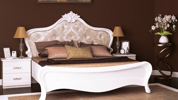 Модульна спальня Provence/Прованс Міромарк Білий глянець 4