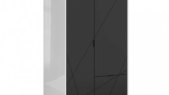 Шафа SZF2D2S BRW Poland Forn 2 дверний чорний 94 см 3