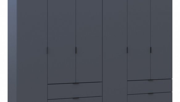 Шкаф Дорос Геллар графит 6 дверной 232,5 см 5