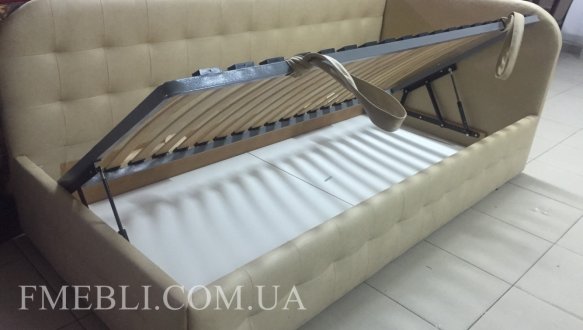 Ліжко м'яке Городок Флора з підйомним механізмом 4