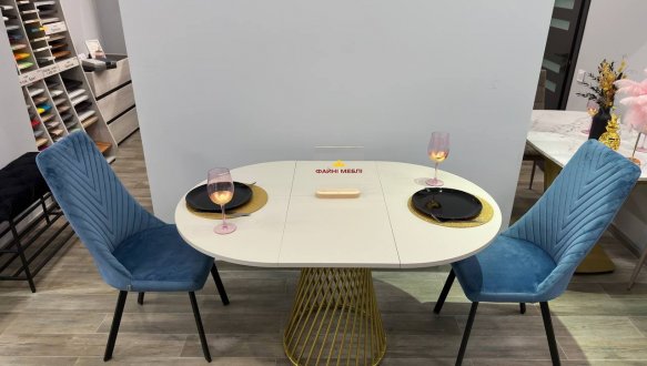 Стіл круглий розкладний MebliRoMax Rondo slide / Рондо Слайд D800 0