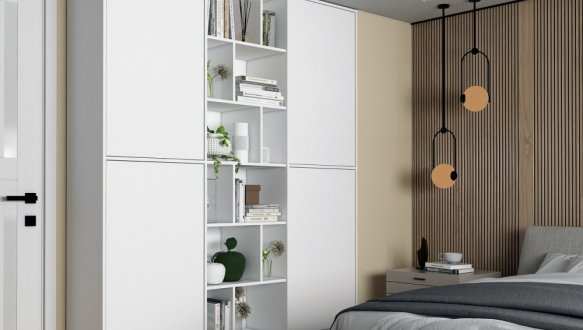 Шкаф Дорос Морган белый 3 дверный 180 см 0