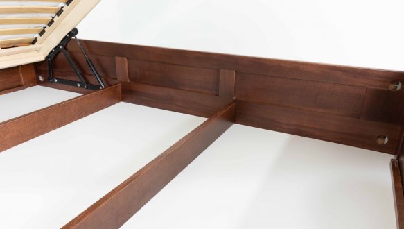 Ліжко дерев'яне Дрімка Едель з підйомним механізмом та нішею для білизни Бук 9