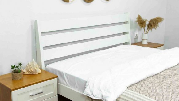 Ліжко двоспальне дерев'яне Дрімка Глорія Бук 14