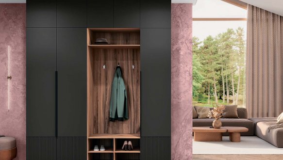 Комплект в прихожую 4Д / 4Д гачки Лайн Элегант М