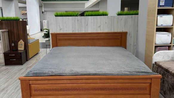 Кровать двуспальная деревянная ЧДК Элит NEW Щит Сосна 4