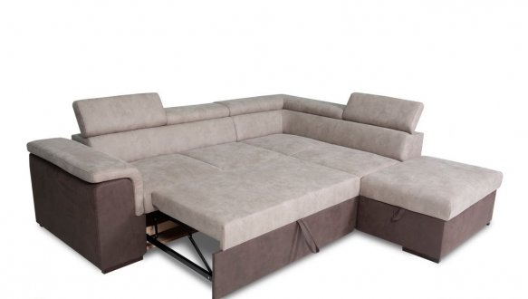 Кутовий диван розкладний дельфін Беніто Меблі Стиль 252 х 221 см 2