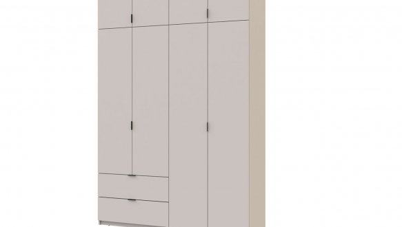 Шкаф Дорос Лукас кашемир 4 дверная с 2-мя ящиками 180 см