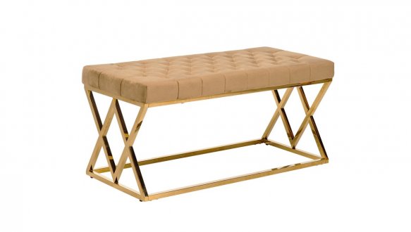 Банкетка BN-2 капучино + золото