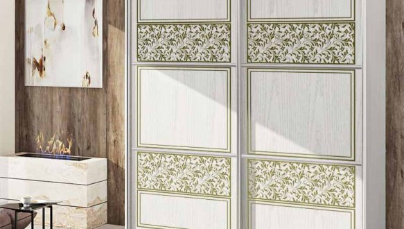 Шафа-купе Комфорт меблі Валенсія фарбований високий глянець 2 дверна 180 см