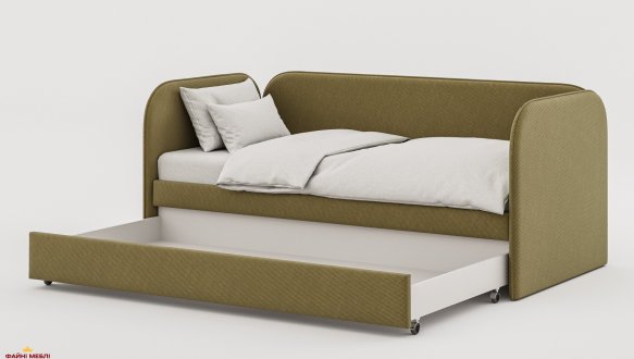 Кровать детская мягкая с дополнительным спальным местом Wooodsoft Todi / Тоди 2